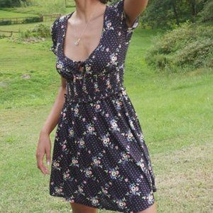 UO Charlie Knit Short Sleeve Mini Dress